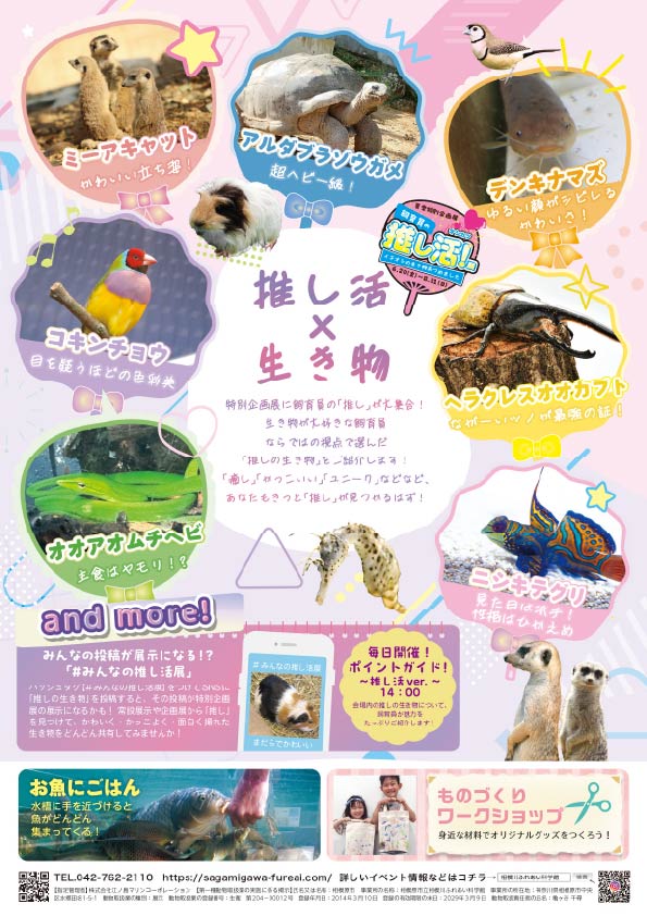【夏季特別企画展】飼育員の推し活!展 ~イチオシの生き物あつめました~